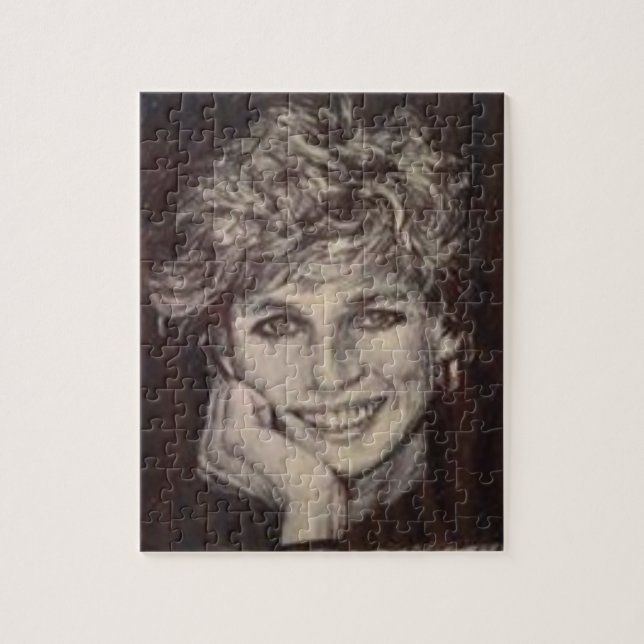 PRINCESS DIANA INK PEN PORTRAIT JIGSAW PUZZLE (Vertical)