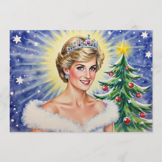 Princess Diana of England Christmas Card (Front)