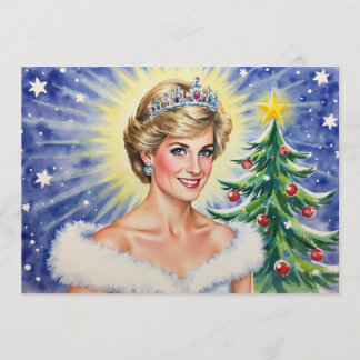 Princess Diana of England Christmas Card