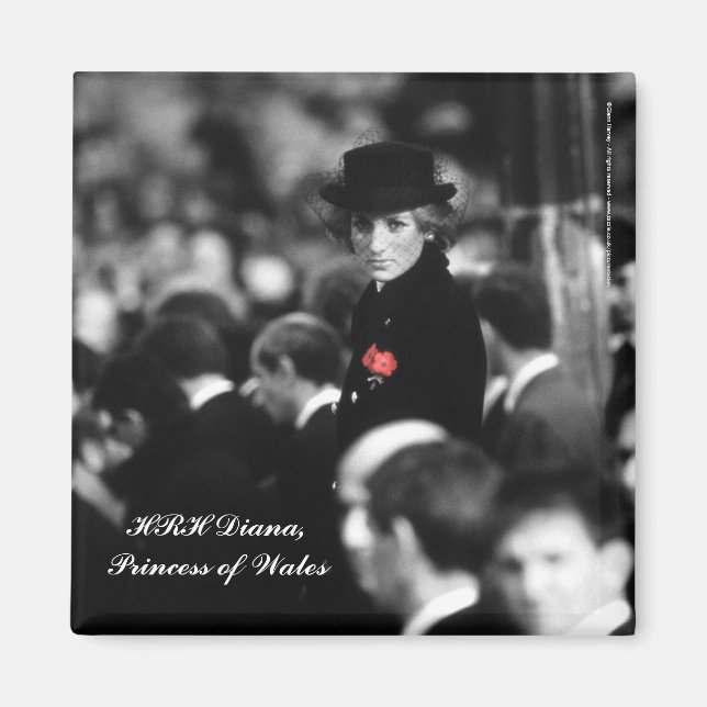 Princess Diana - Poppy Magnet (Front)