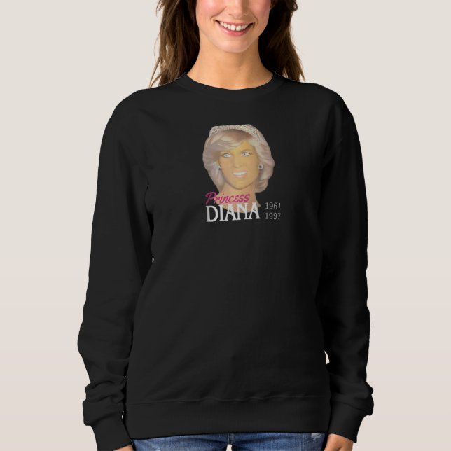 Princess Diana Portrait Painting Love Tribute Pict Sweatshirt (Front)