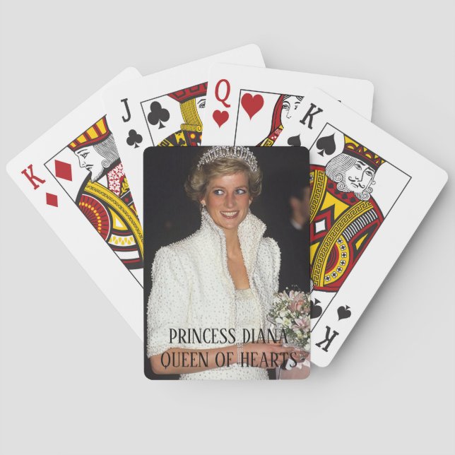 PRINCESS DIANA Queen of Hearts Playing Cards (Back)