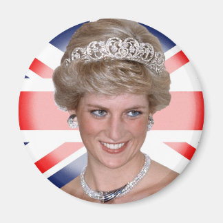 Princess Diana Union Jack Magnet
