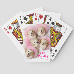 Princess Dogs in Tiaras Playing Cards