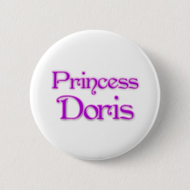 Princess Doris 6 Cm Round Badge (Front)