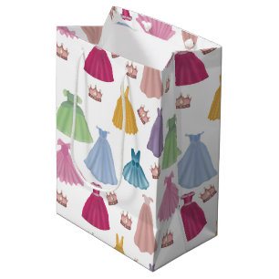 Princess Dresses Fairytale Little Girl Pattern Medium Gift Bag