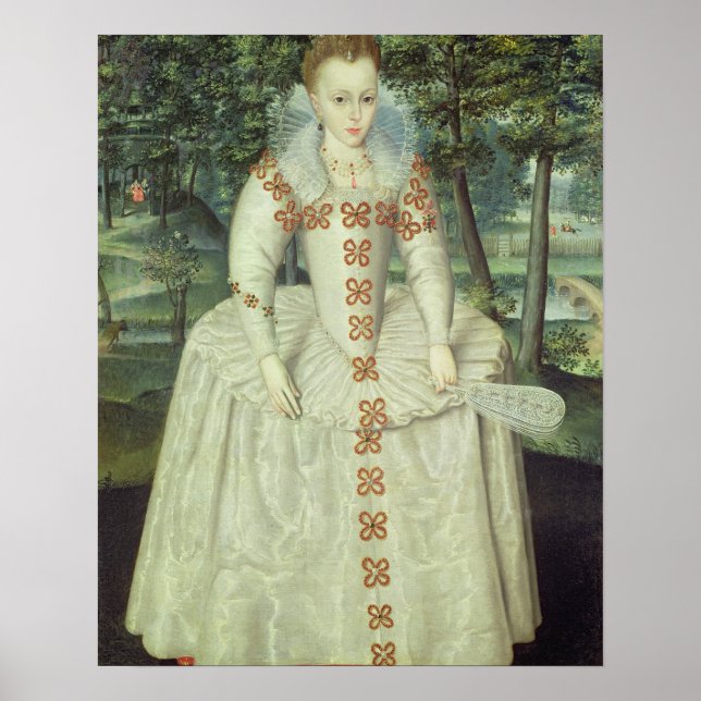 Princess Elizabeth (1596-1662) 1603 (oil on canvas Poster (Front)