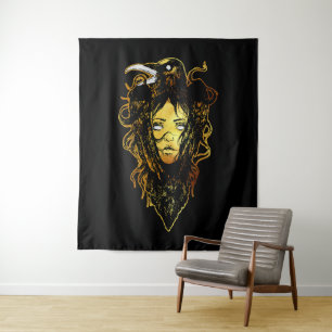 Princess Embraced by a Crow Tapestry