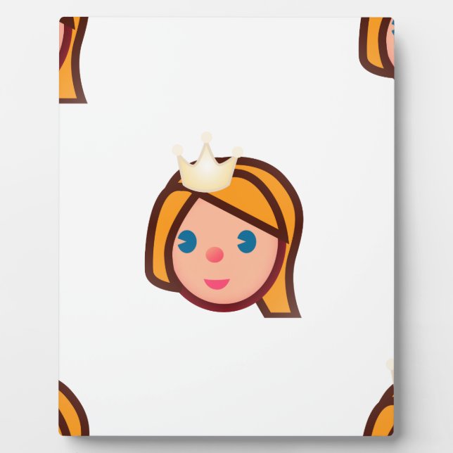 princess emoji plaque (Front)