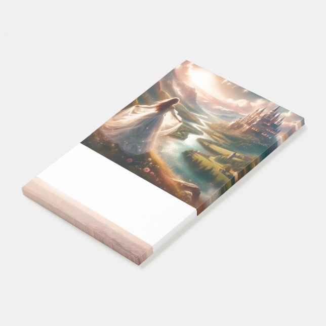 Princess Enchanted Castle Fairytale Post-it Notes (Angled)