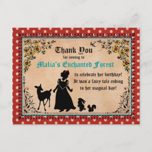 Princess Fairy Tale Thank You Postcard