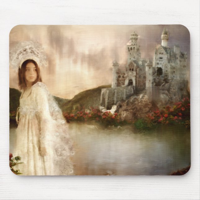 Princess Fantasy Castle Wedding Gifts Mouse Pad (Front)