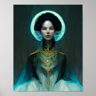 Princess Fantasy Sci-Fi Art Poster