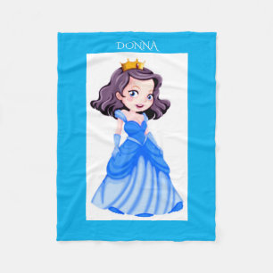 Princess fleece blanket. Personalised name.