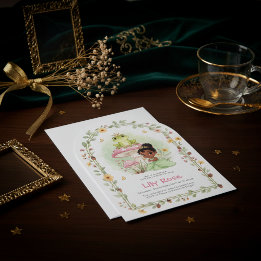 Princess Frog Floral Baby Shower Invite