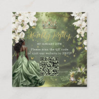 Princess & Frog Green Dress Sweet 16 Quince XV QR