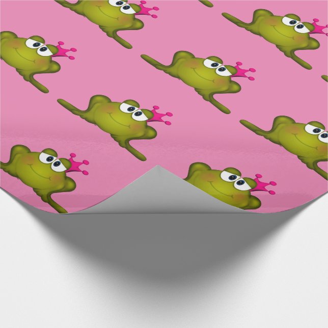 Princess Frog Wrapping Paper (Corner)