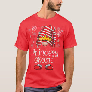 Princess Gnome Girls Kids Funny Christmas Matching T-Shirt