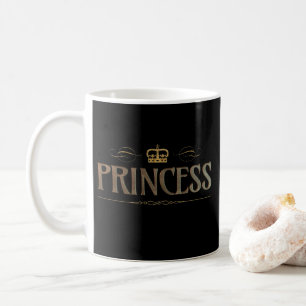 Princess Gold Metal - Grand Mediaeval Royal Crown Coffee Mug