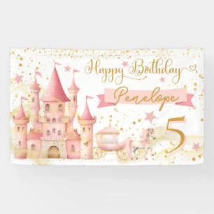 Princess Happy Birthday Banner