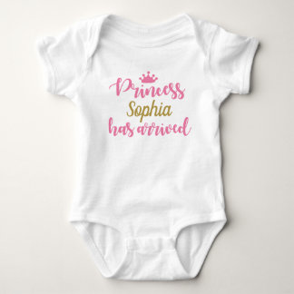Princess has arrived, baby girl take home bodysuit