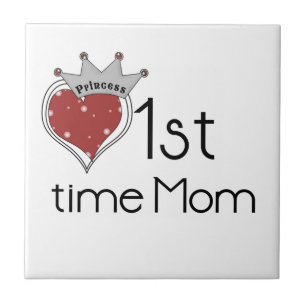Princess Heart 1st Time Mum Gifts Ceramic Tile
