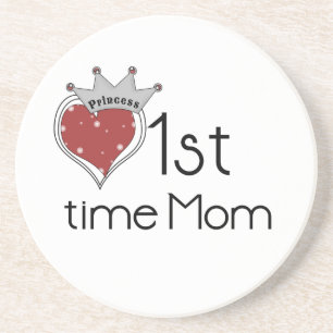Princess Heart 1st Time Mum Gifts Coaster