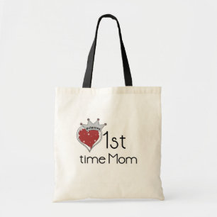 Princess Heart 1st Time Mum Tshirts and Gifts Tote Bag
