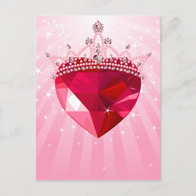 Princess heart postcard (Front)
