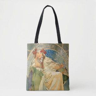Princess Hyacinth by Alphonse Mucha Tote Bag