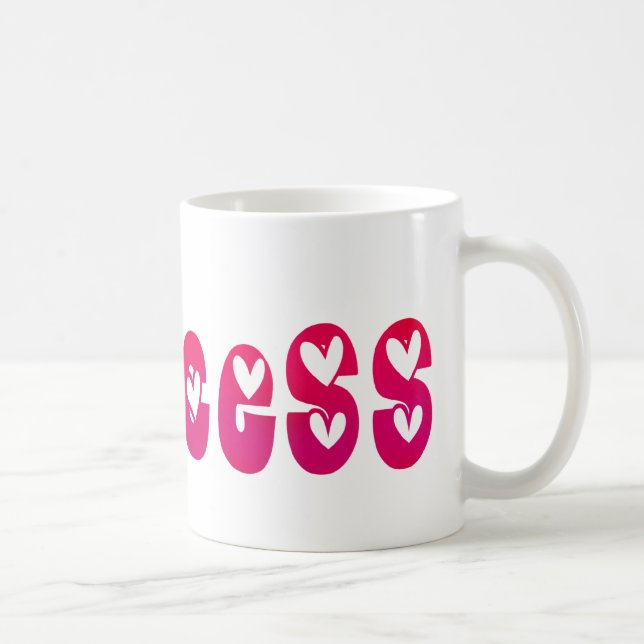 Princess in Hearts Coffee Mug (Right)