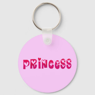 Princess in Hearts Key Ring