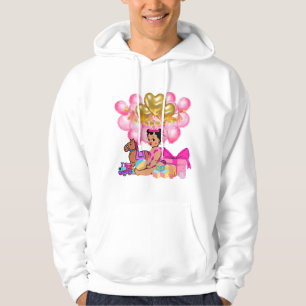 Princess in Pink Hoodie