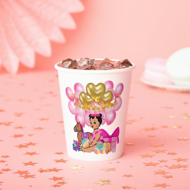 Princess in Pink  Paper Cups (Insitu)