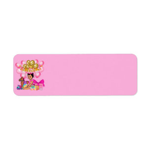 Princess in Pink  Return Address Label