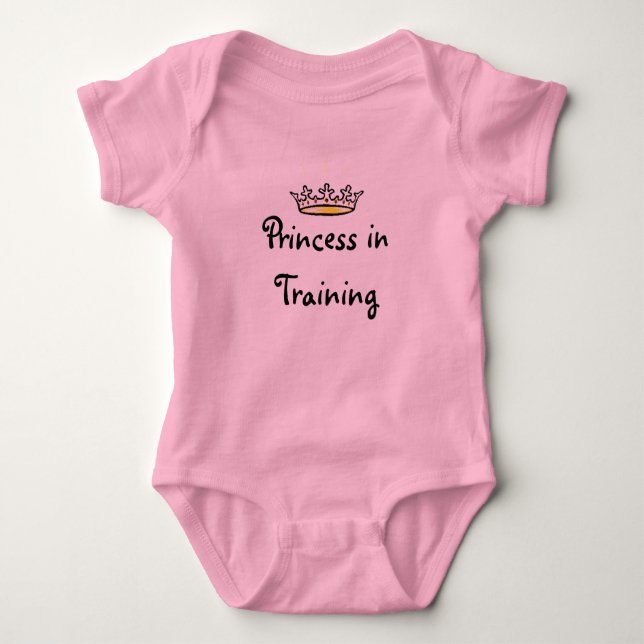 Princess in Training Baby Bodysuit (Front)