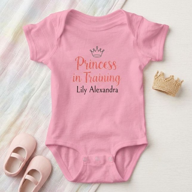Princess in Training  Personalized Bodysuit (Creator Uploaded)