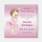 Princess in Tutu Baby Shower Save the Date Pink
