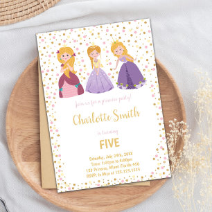 Princess Invitation, Princess Birthday Invitation