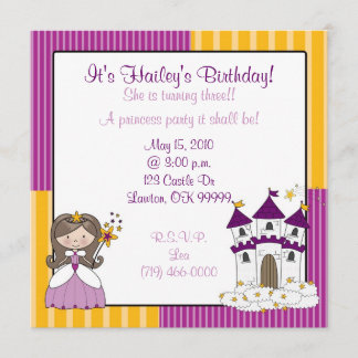 princess It's Hailey's Birthday!, She is ... Invitation