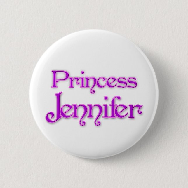 Princess Jennifer 6 Cm Round Badge (Front)