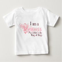 Princess King of Kings baby girl tee