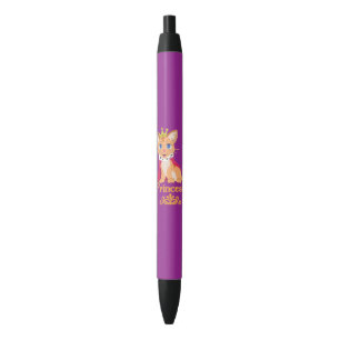 Princess Kitten Black Ink Pen