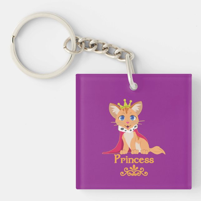 Princess Kitten Key Ring (Front)