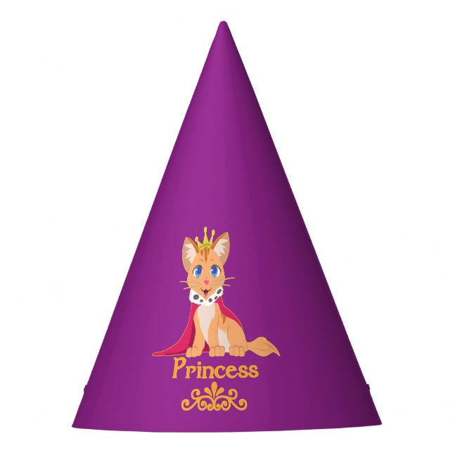 Princess Kitten Party Hat (Front)