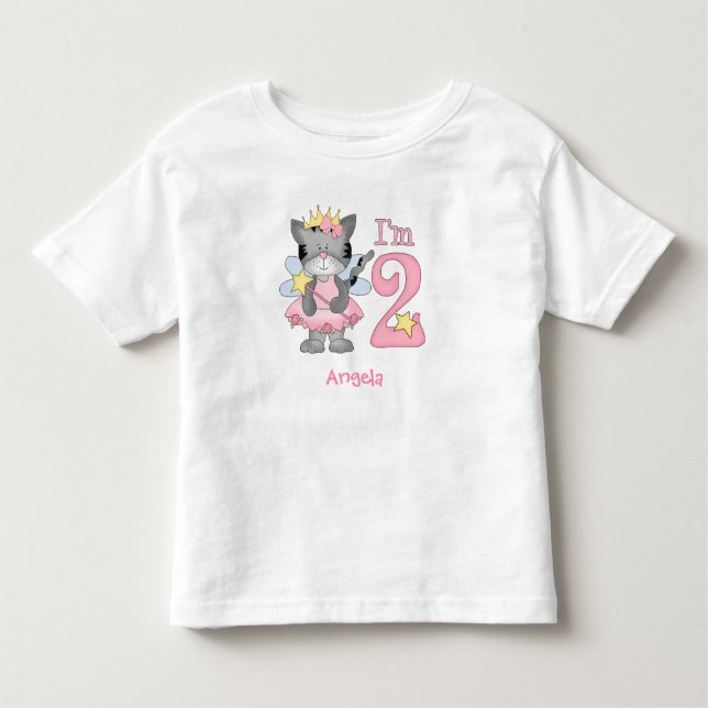 Princess Kitty 2nd Birthday Toddler T-shirt (Front)