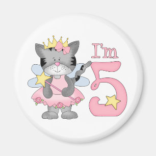 Princess Kitty 5th Birthday Magnet