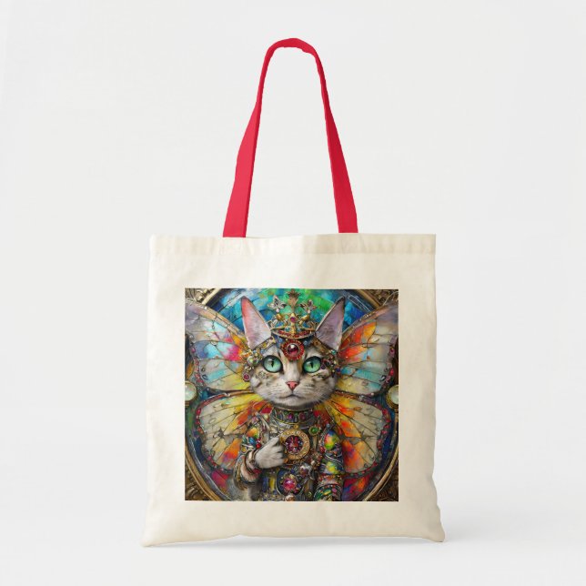 Princess Kitty Cat of the Butterfly Wing Brigade Tote Bag (Front)