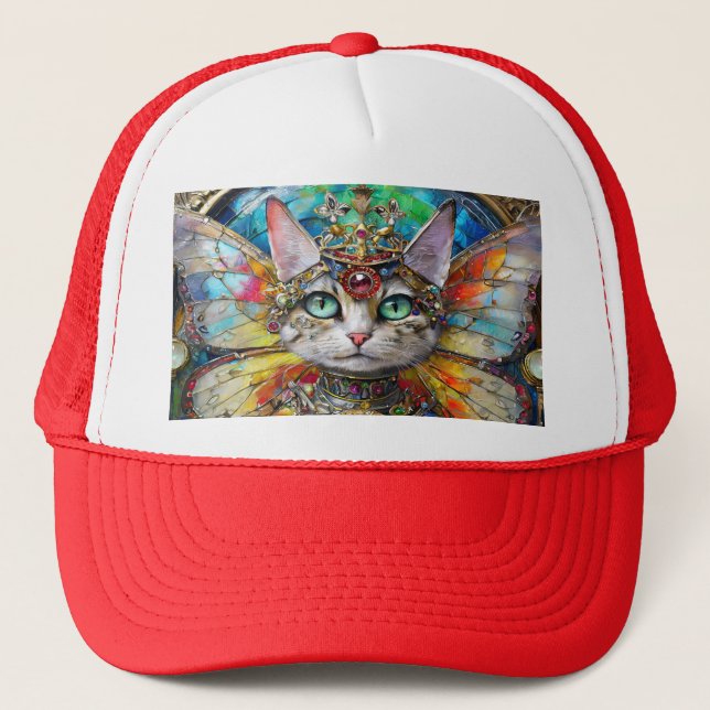 Princess Kitty Cat of the Butterfly Wing Brigade Trucker Hat (Front)