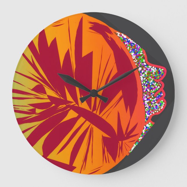 Princess Lady Moon Large Clock (Front)